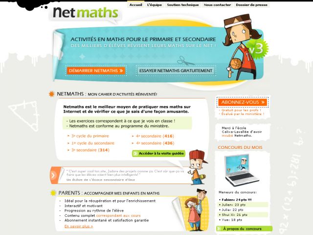 Netmaths screenshot