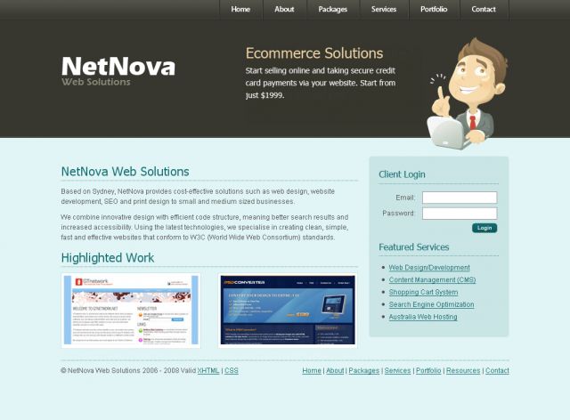NetNova Web Solutions screenshot