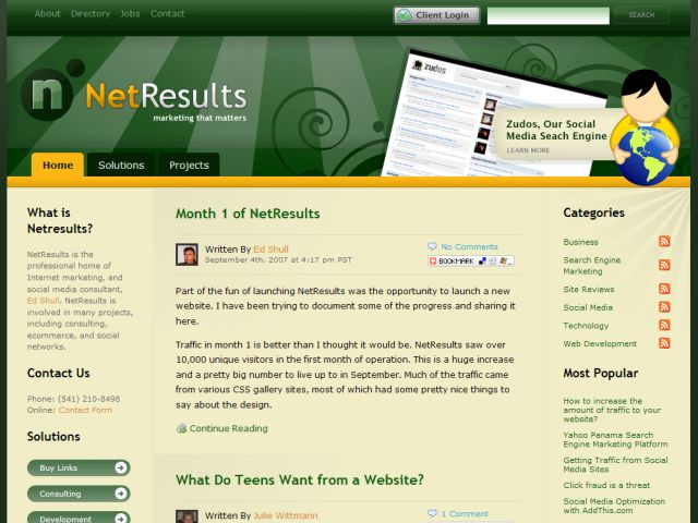 NetResults screenshot