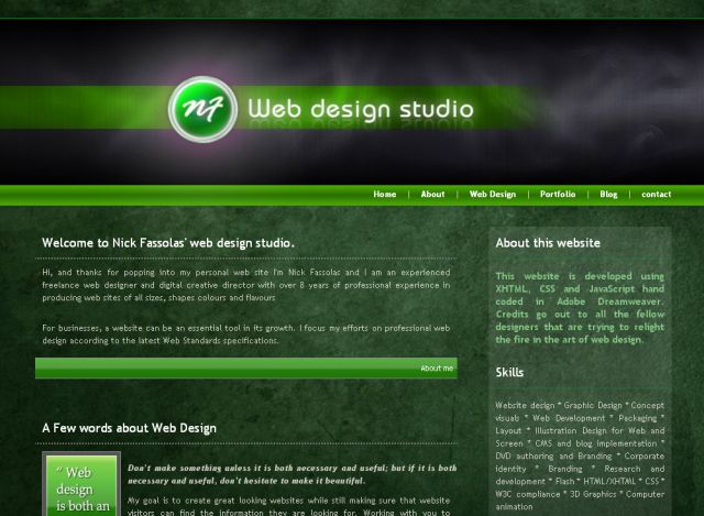 NF Web Design Studio screenshot