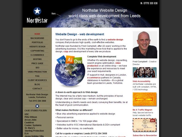 Northstar Website Design screenshot