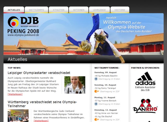 Deutscher Judo-Bund  screenshot