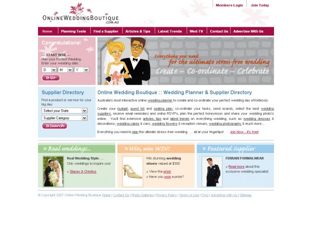 Online Wedding Boutique screenshot