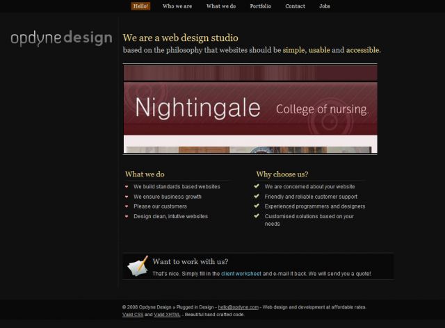 Opdyne Design screenshot