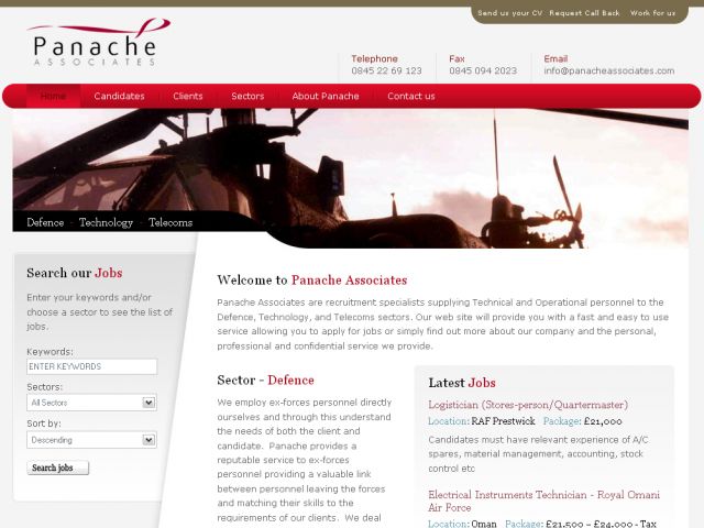 Panache Associates screenshot