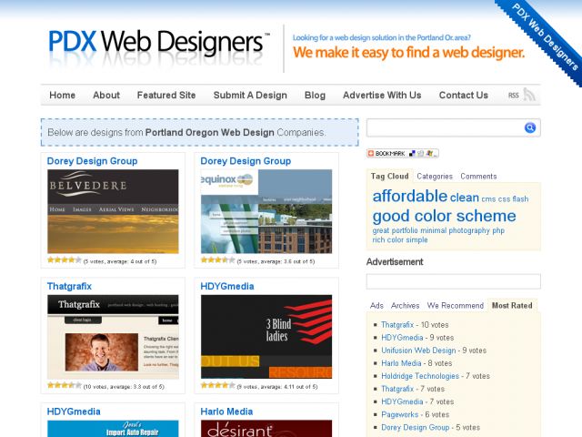 Portland Web Designers screenshot