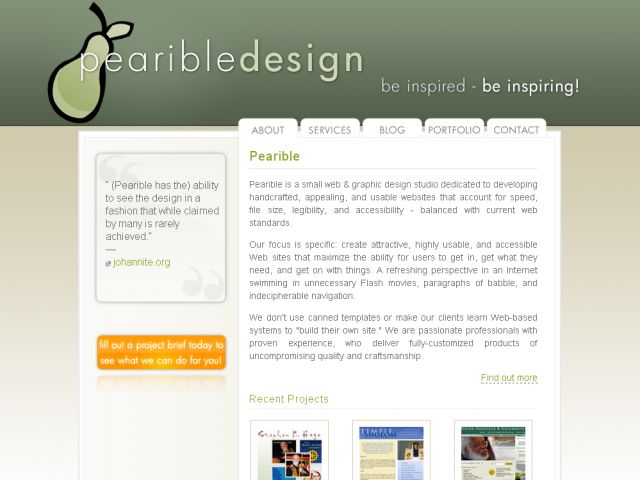 Pearible Web Design screenshot
