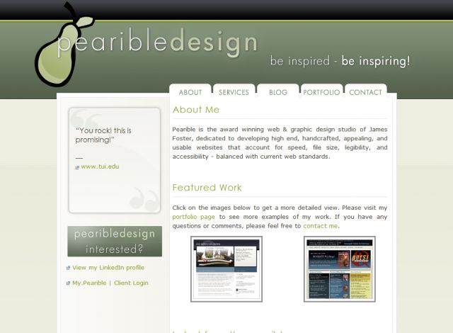 pearible design screenshot