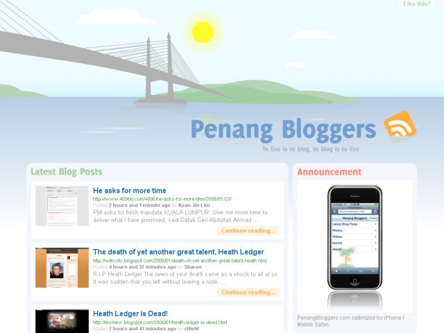 Penang Bloggers screenshot