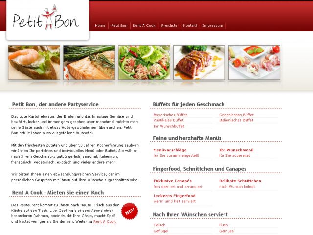 Petit Bon Partyservice screenshot