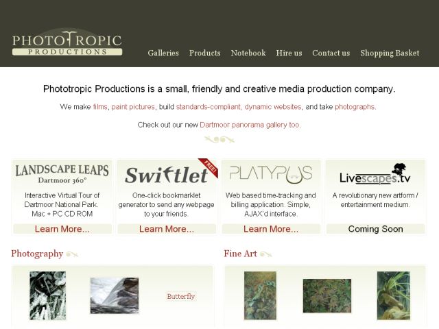 Phototropic Productions screenshot