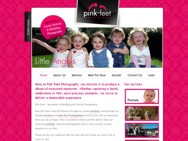 Pink Feet Photography screenshot