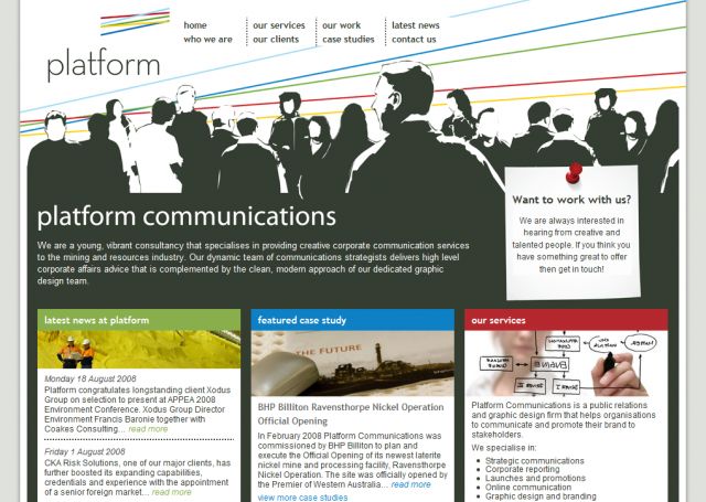 Platform Communications screenshot