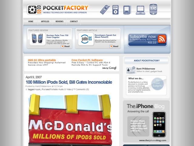 Pocketfactory screenshot