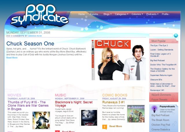 PopSyndicate.com screenshot