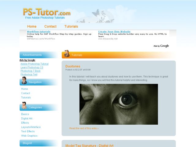 PS-Tutor.com screenshot