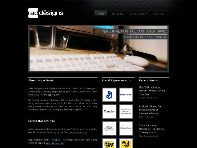 RAD designs screenshot