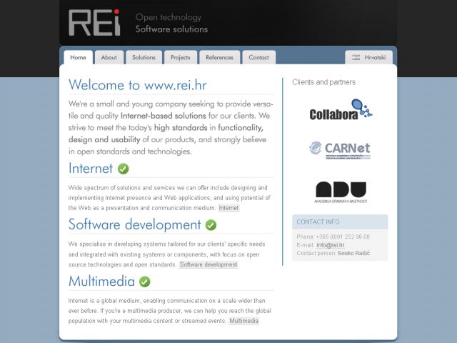 REI Software solutions screenshot