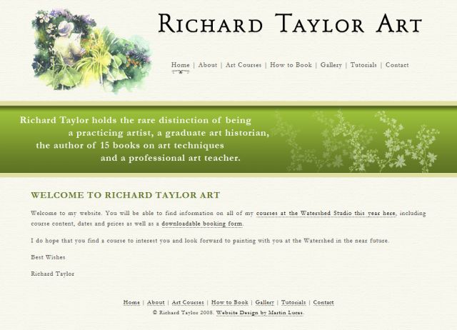 Richard Taylor Art screenshot