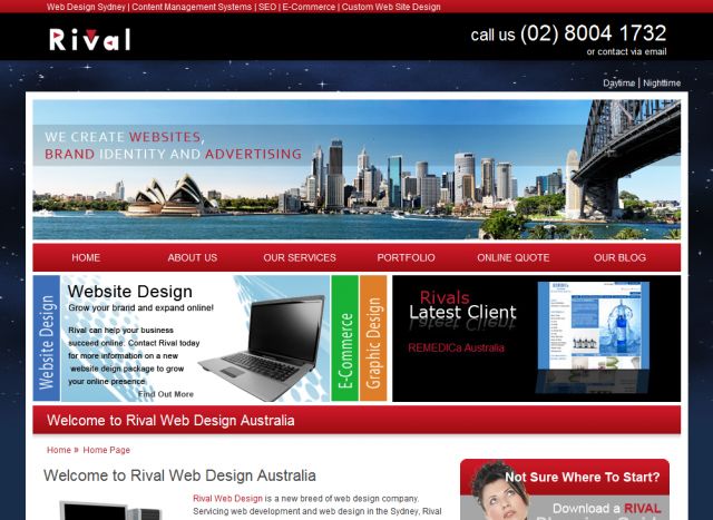 Rival Web Design screenshot