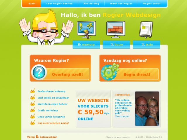 Rogier Webdesign screenshot