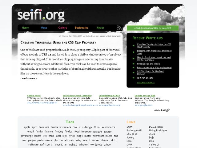 Seifi.org screenshot