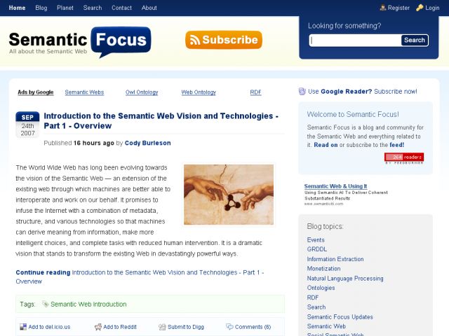 Semantic Focus screenshot