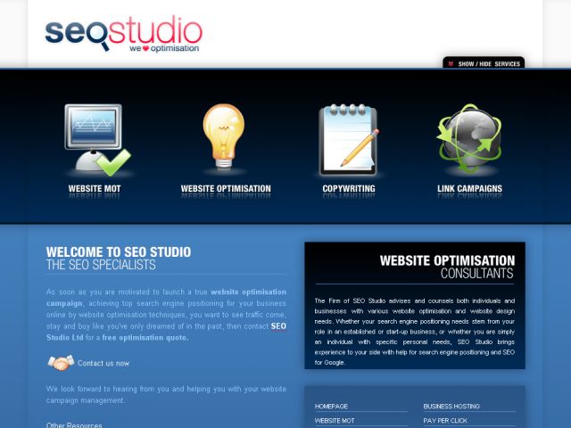 seo studio screenshot