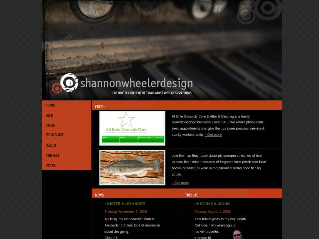 Shannon Wheeler Design screenshot