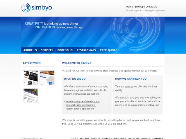 Simbyo screenshot