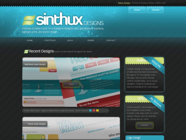 Sinthux Designs screenshot