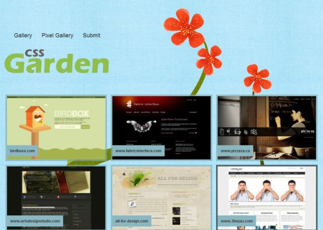 CSS Garden screenshot