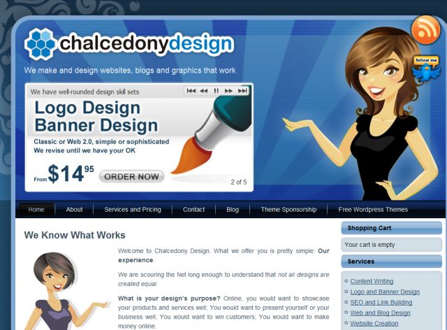 Chalcedony Design screenshot