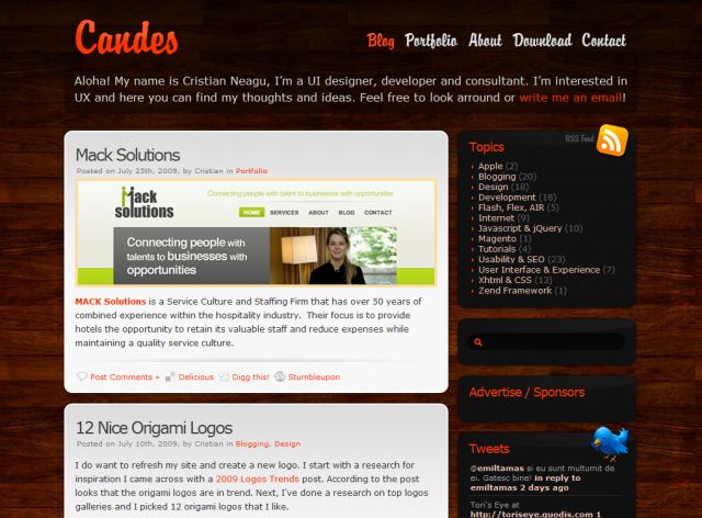 Candes Projects screenshot