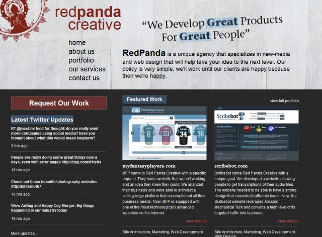 Red Panda Creative screenshot