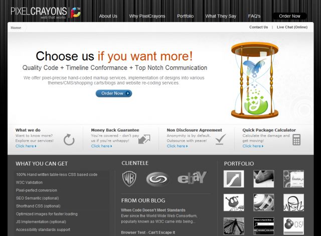 pixelcrayons.com screenshot