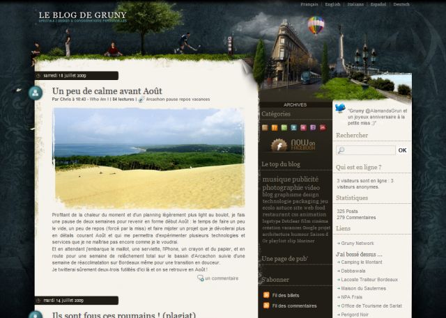 Le Blog de Gruny screenshot