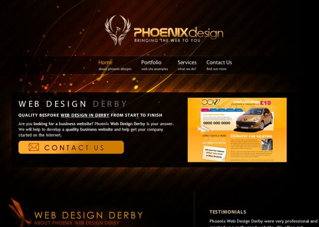 Phoenix Web Design Derby screenshot