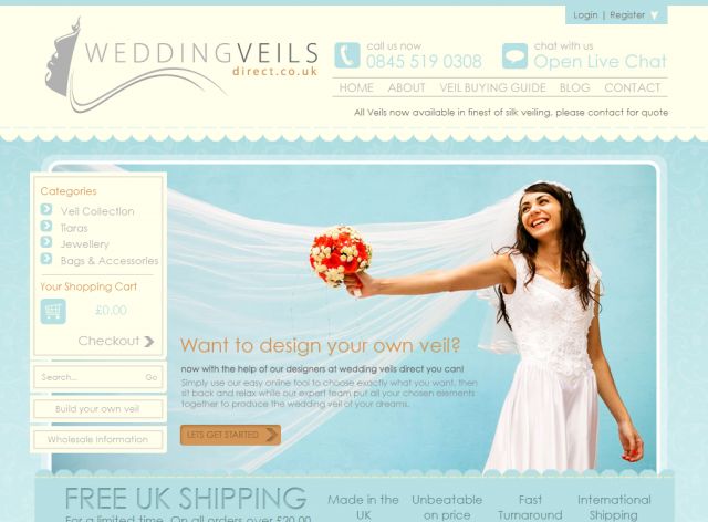 Wedding Veils Direct screenshot