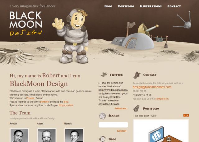 BlackMoon Design screenshot