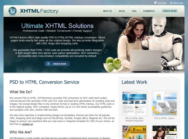 XHTMLFactory screenshot