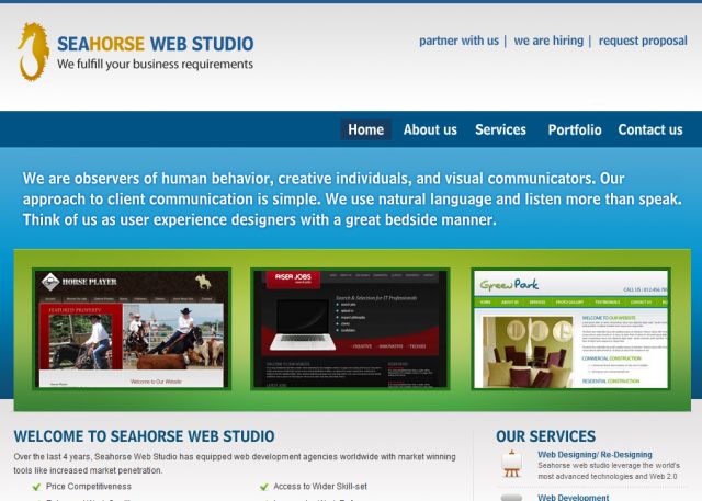 SeaHorse Web Studio screenshot