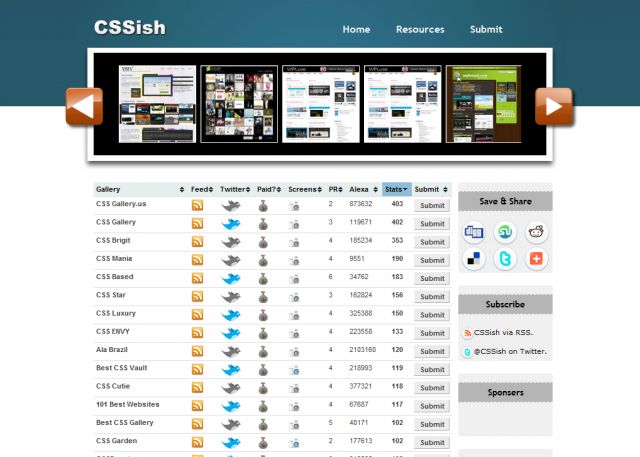 cssish.com screenshot