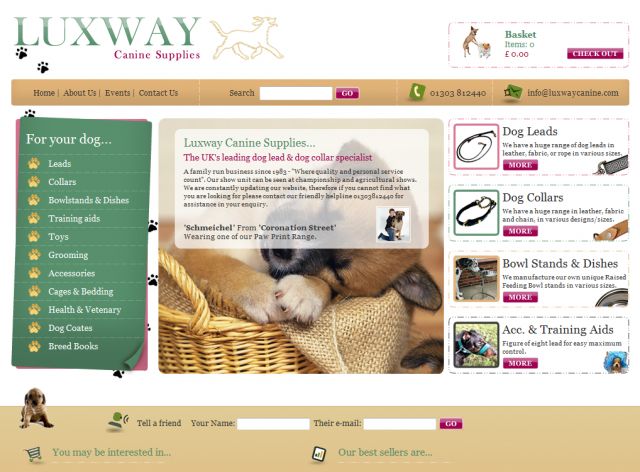Luxway Canine Supplies screenshot