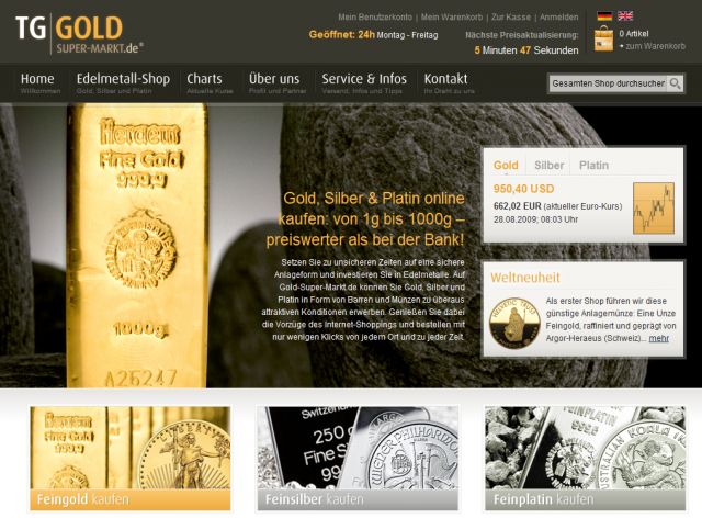 Gold-Super-Markt.de screenshot