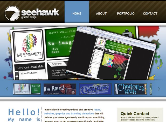SeeHawk Graphic Design screenshot