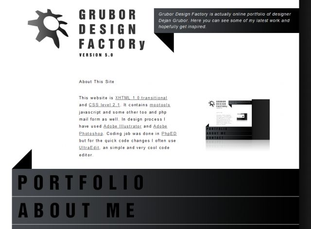 Grubor Design Factory screenshot