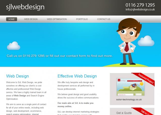 SJL Web Design screenshot