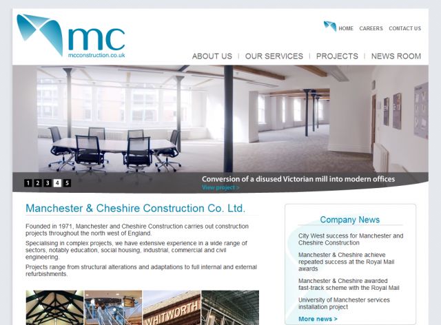 Manchester Cheshire Construction screenshot