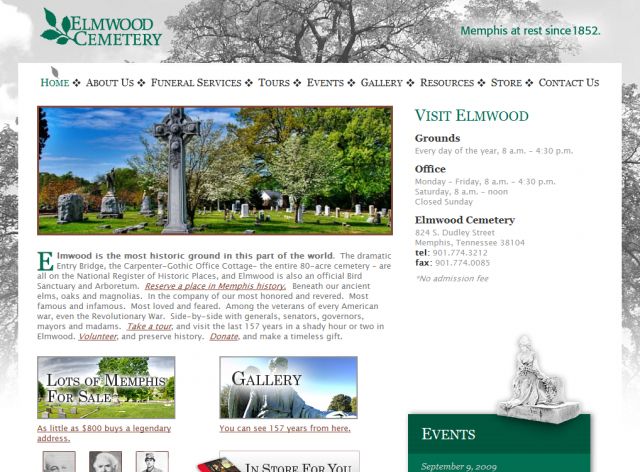 Elmwood Cemetery screenshot